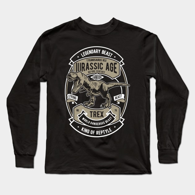 Jurassic Age Long Sleeve T-Shirt by Genuine Vintage